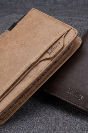 Balebaily Long Wallet for Men with Zipper Pocket