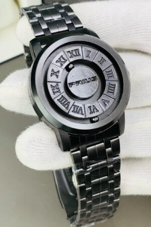 Black Stainless Steel Magnetic Ball Watch Providing Modern Design Everyday Style Support - With Box