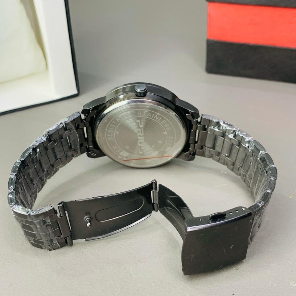 Black Stainless Steel Magnetic Ball Watch Providing Modern Design Everyday Style Support - With Box - Image 4