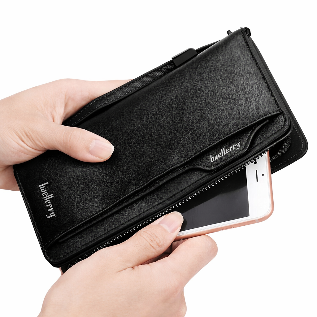 Balebaily Long Wallet for Men with Zipper Pocket - Image 4